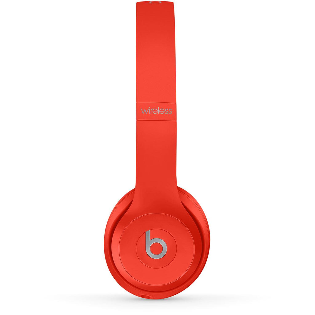 Beats Solo3 Wireless On-Ear Headphones (Citrus Red) - JB Hi-Fi