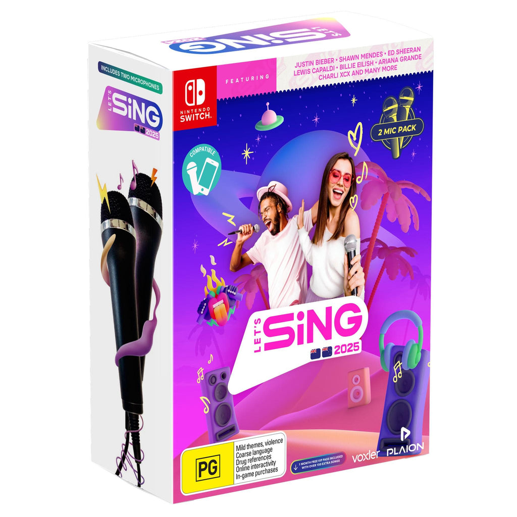 Let's Sing 2025 2 Mic Bundle JB HiFi