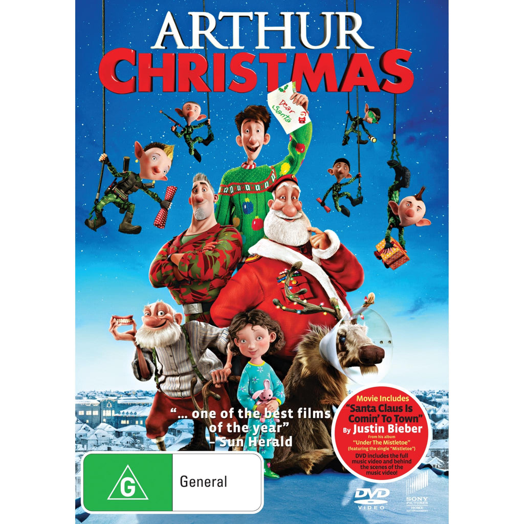 arthur christmas dvd 2012