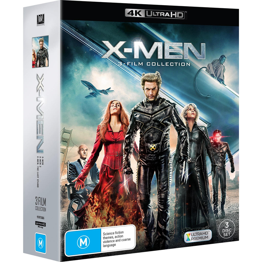  X-Men 3-Film Collection 4K UHD / Blu-ray, X-Men / X-Men 2 /  Last Stand, NON-USA Format