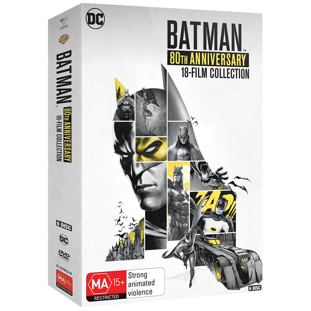 Batman 80th Anniversary 18 Film Animated Collection - JB Hi-Fi