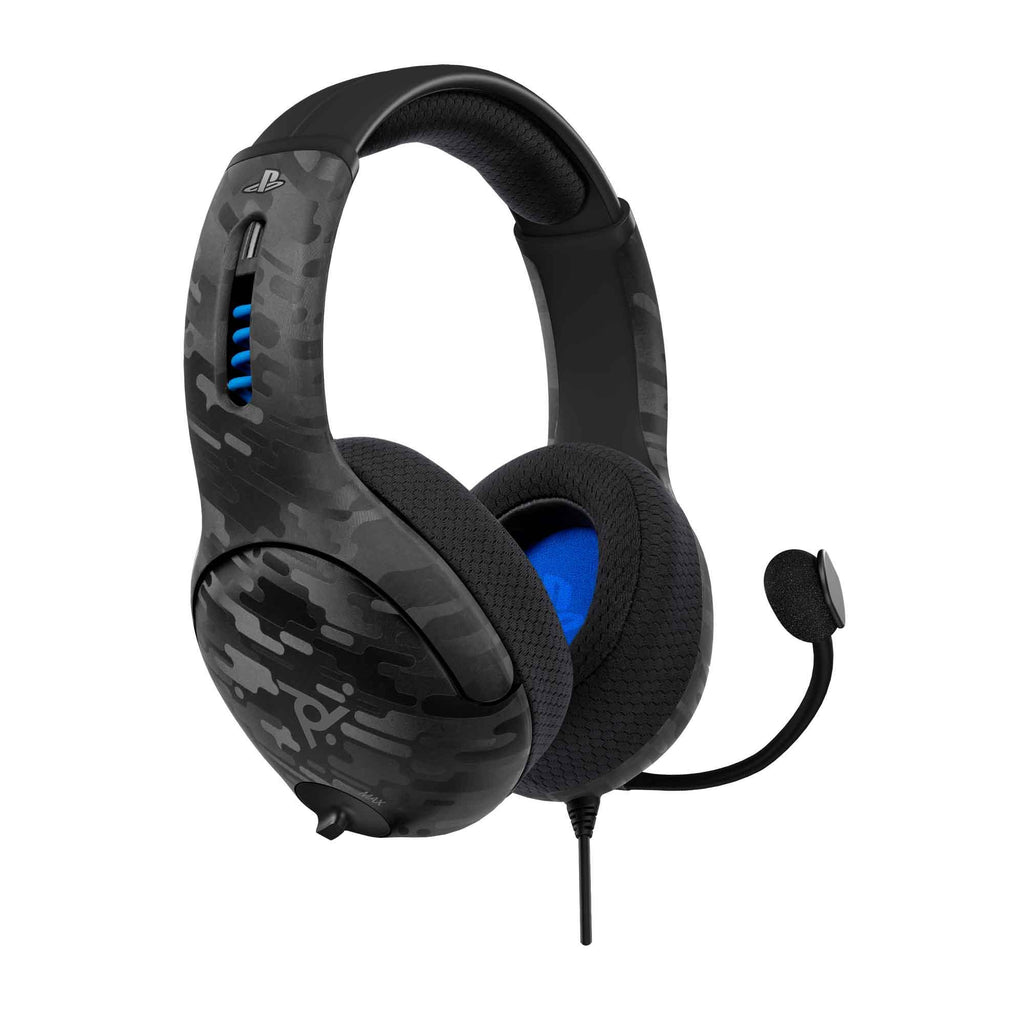 LVL 50 Wired Gaming Headset for Playstation Black Camo JB Hi Fi