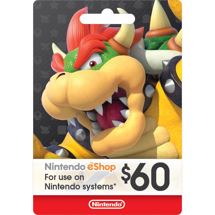  $65 Nintendo eShop Gift Card [Digital Code