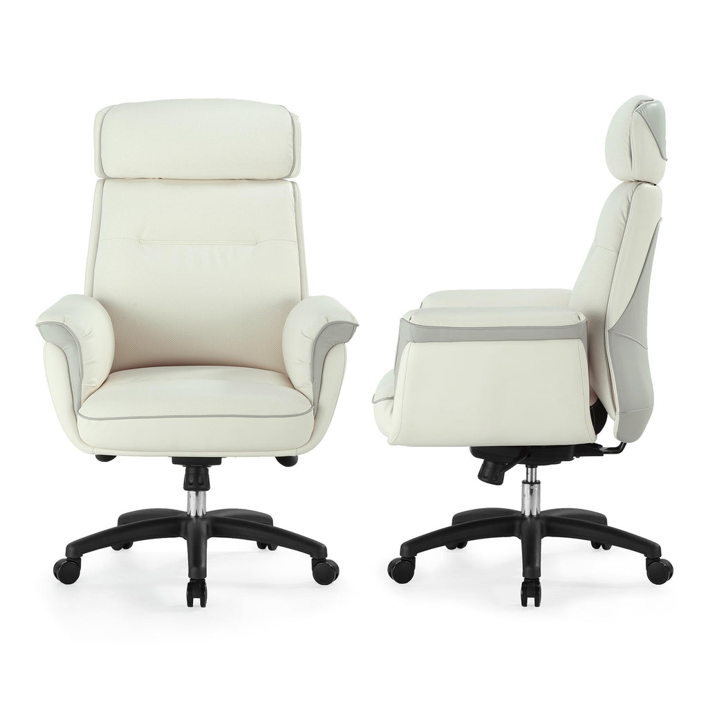 Eureka Royal Executive Sofa Gaming Office Chair White JB Hi Fi