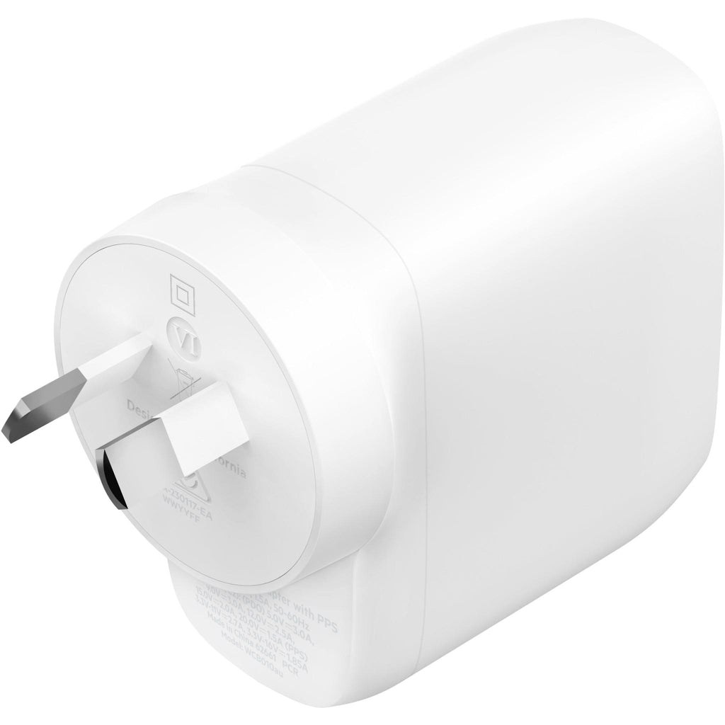 Belkin Boostup Charge Dual Usb C Wall Charger With Pps W White Jb