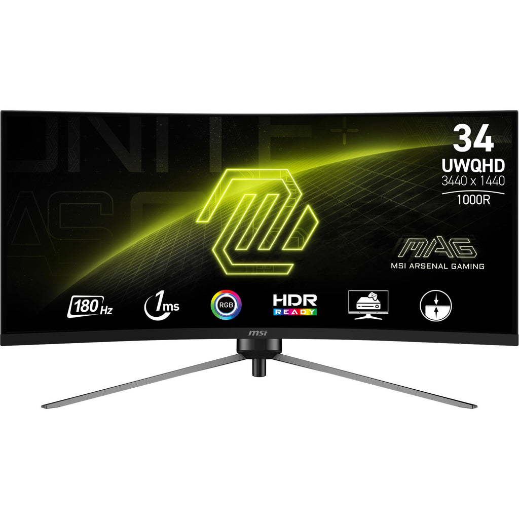 MSI MAG 345CQR 34 UWQHD 180Hz Curved Gaming Monitor JB Hi Fi