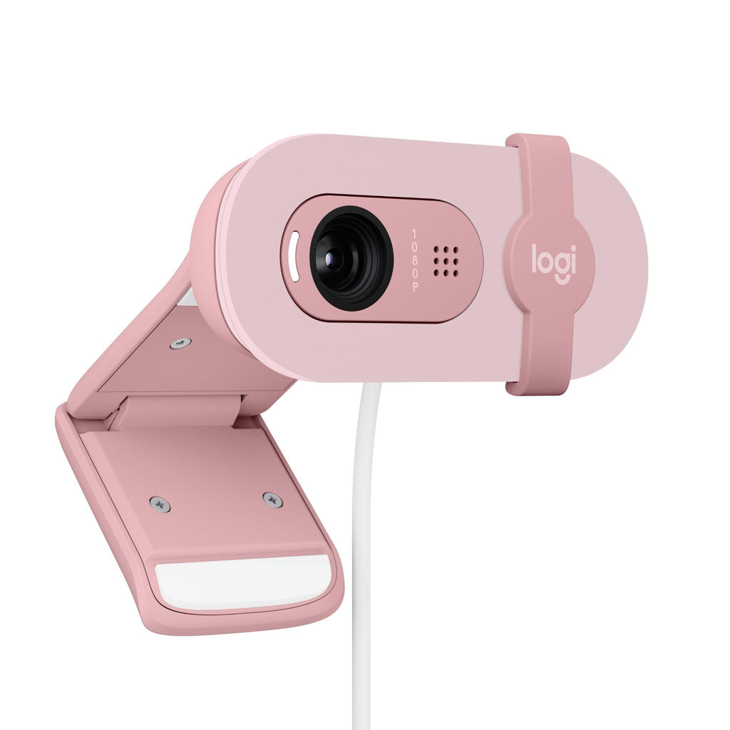 Logitech Brio 500 Webcam (Rose) - JB Hi-Fi