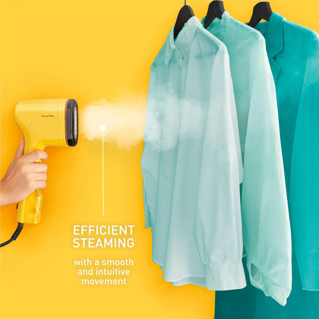 Tefal Pure Pop Garment Steamer (Sunshine Yellow) JB HiFi