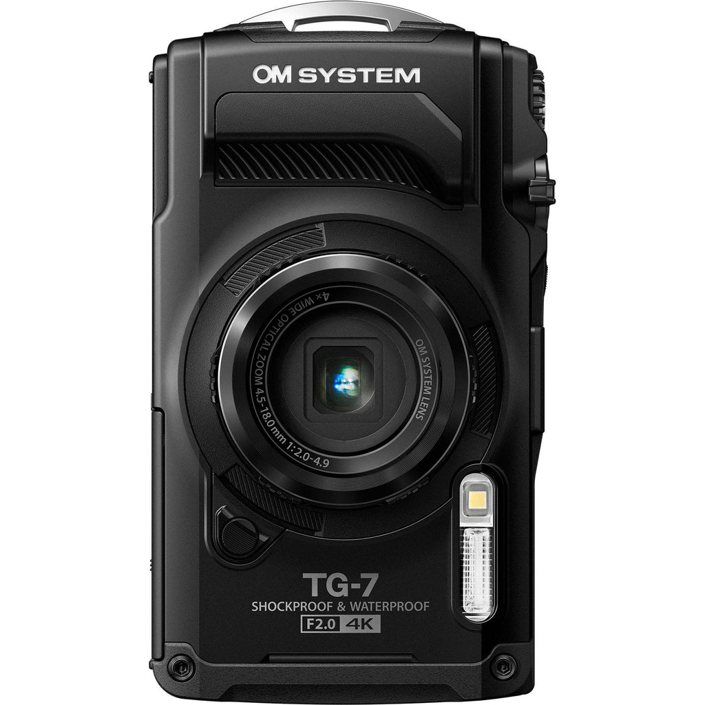 OM System TG-7 Tough Digital Camera (Black) - JB Hi-Fi