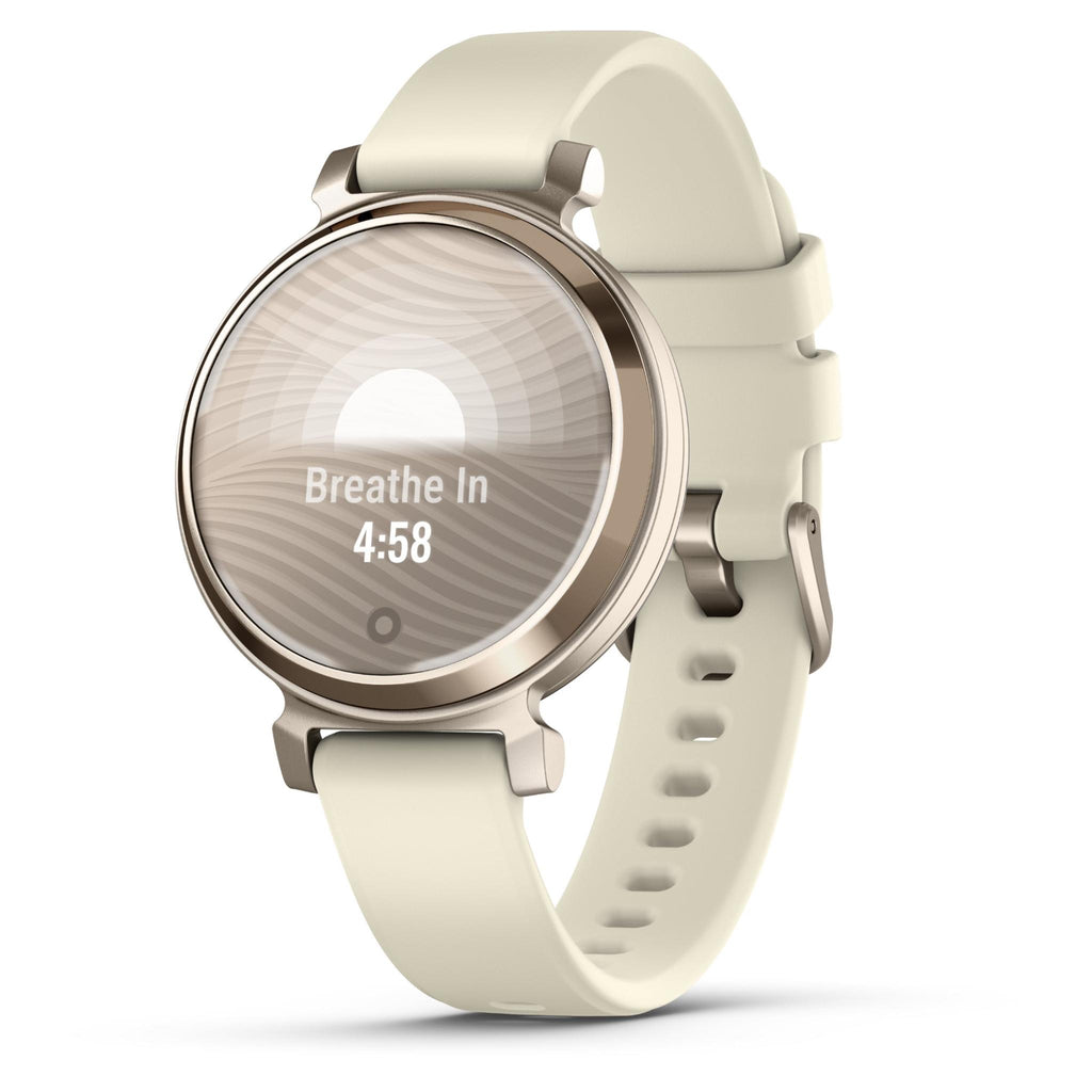 Garmin Lily Cream Gold With Coconut Silicone Band Jb Hi Fi