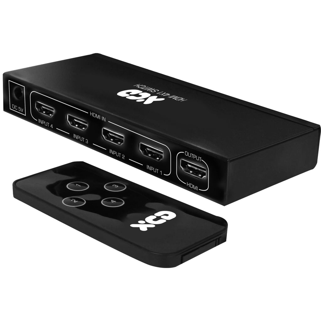 XCD Essentials HDMI 4 to 1 Splitter with Remote JB HiFi