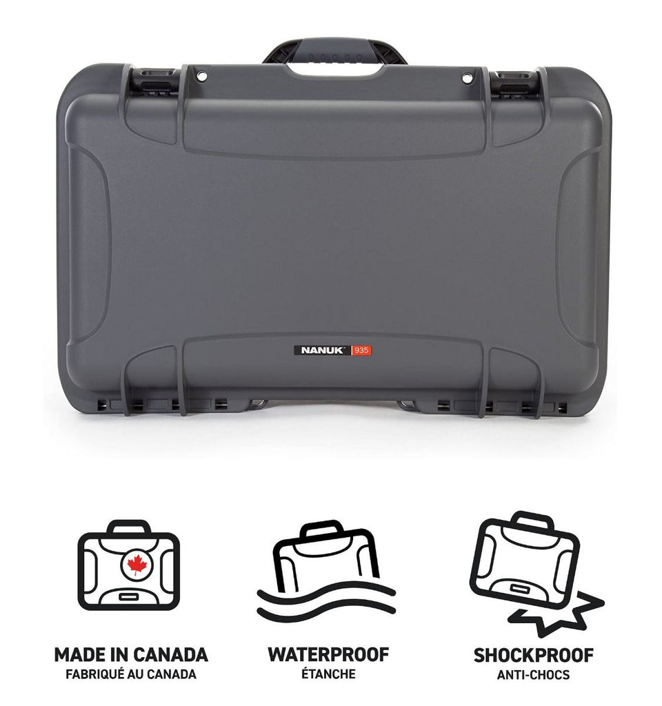 Nanuk 935 Pro Photo Kit Hard Case with Lid Organiser/Divider (Graphite ...