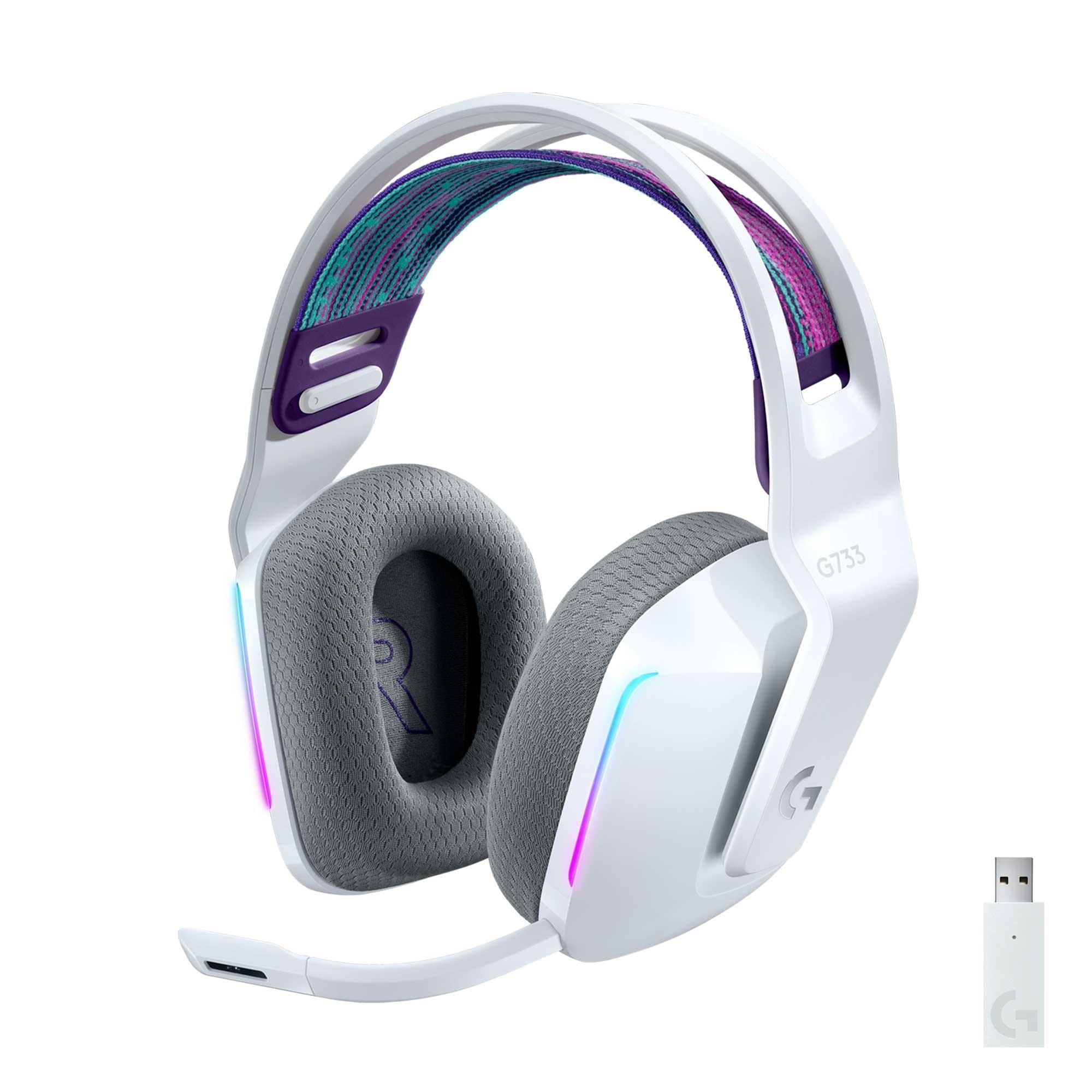 Logitech G733 Lightspeed Wireless RGB Gaming Headset White JB