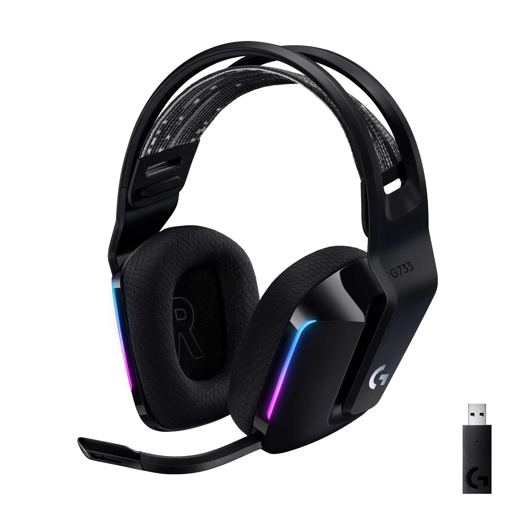 Logitech G733 Lightspeed Wireless RGB Gaming Headset Black