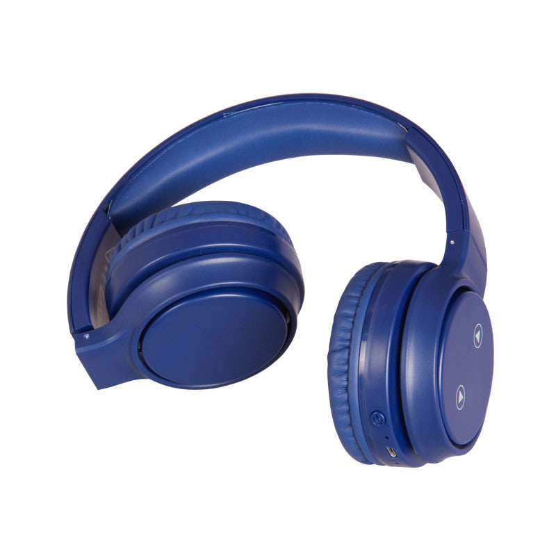 Laser Foldable Bluetooth Headphones with Mic (Navy Blue) - JB Hi-Fi