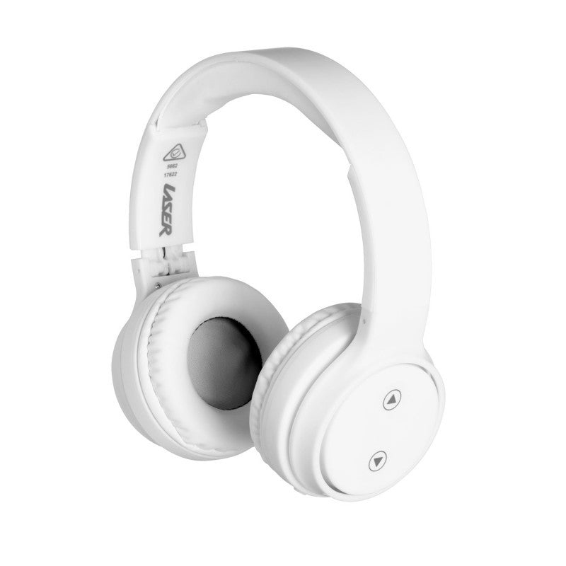 Laser Foldable Bluetooth Headphones with Mic (Bright White) - JB Hi-Fi