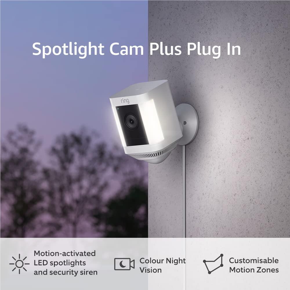 Ring Spotlight Cam Plus Plug-In (White)