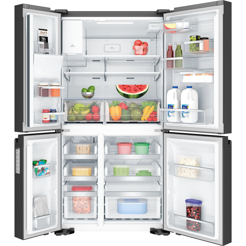 Westinghouse WQE6170BB 609L Quad Door Fridge (Matte Black) - JB Hi-Fi