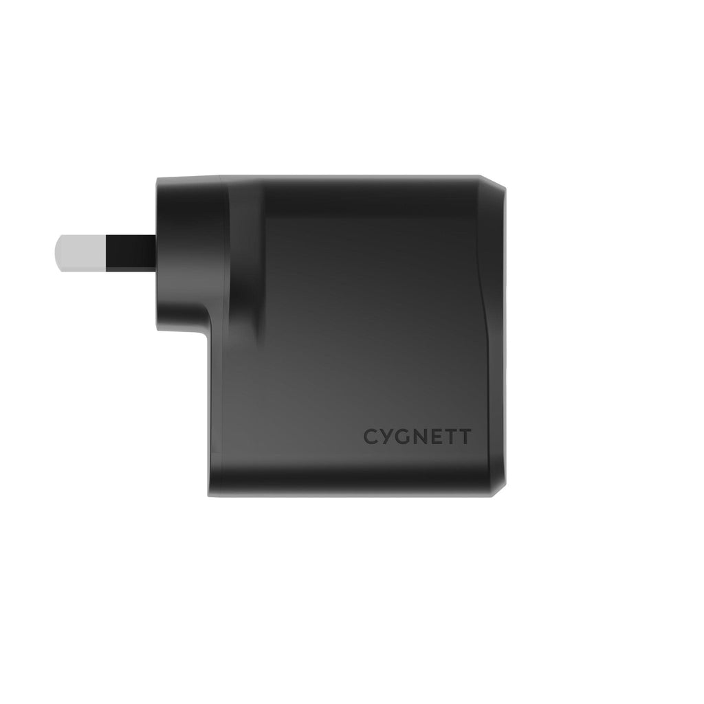 Cygnett PowerPlus 35W Dual Port USB-C Wall Charger (Black) - JB Hi-Fi