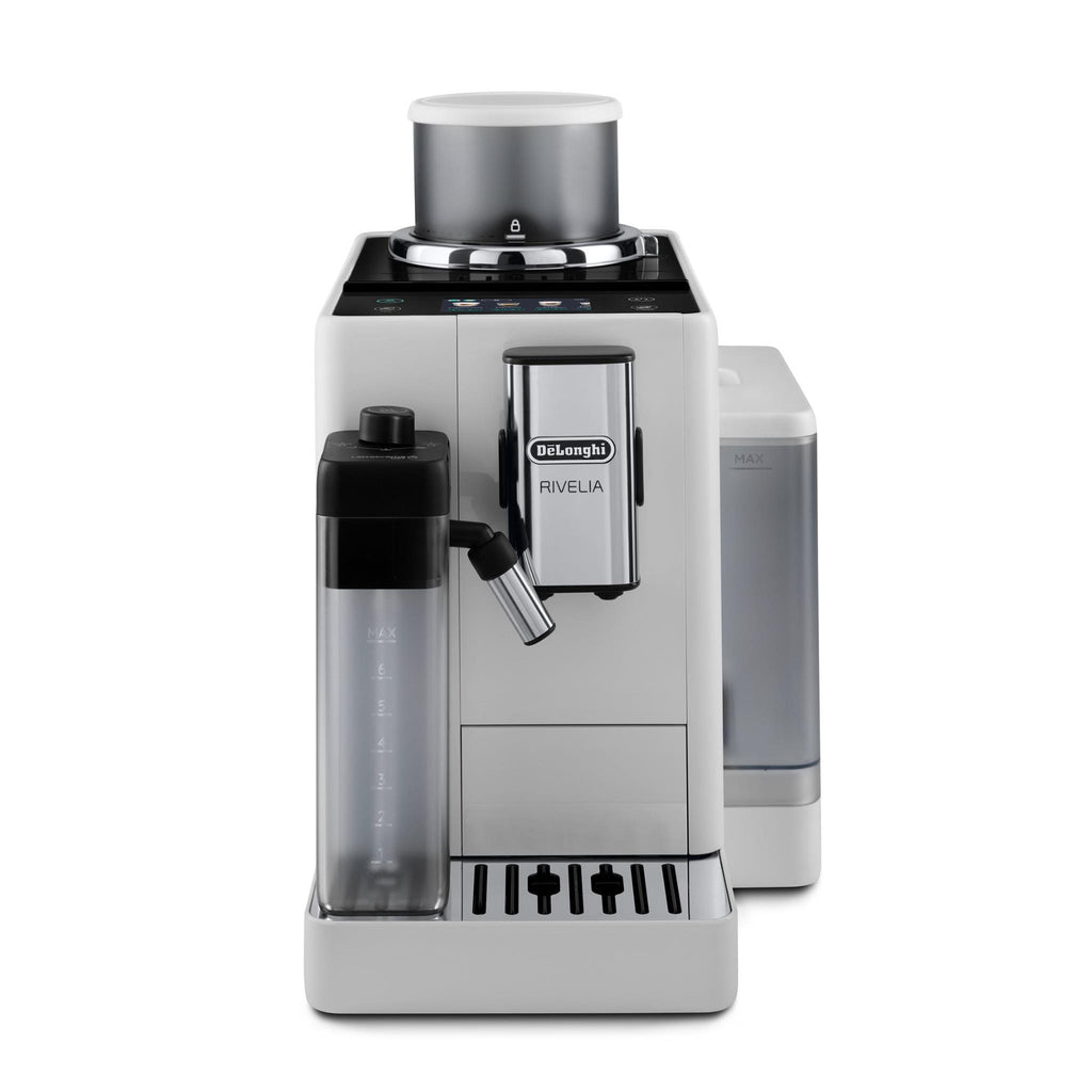 De'Longhi Rivelia Fully Automatic Coffee Machine (Arctic White) - JB Hi-Fi