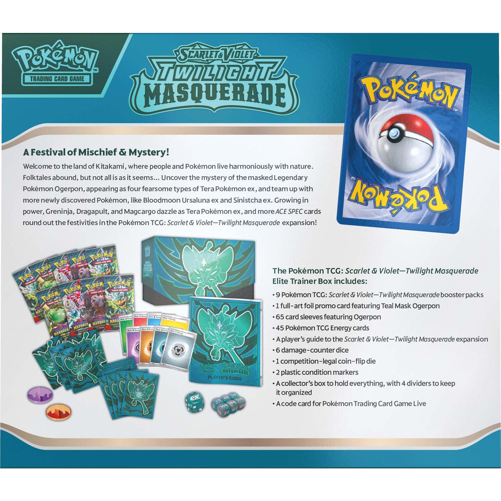 Pokemon Trading Card Game - Scarlet & Violet: Twilight Masquerade Elite ...