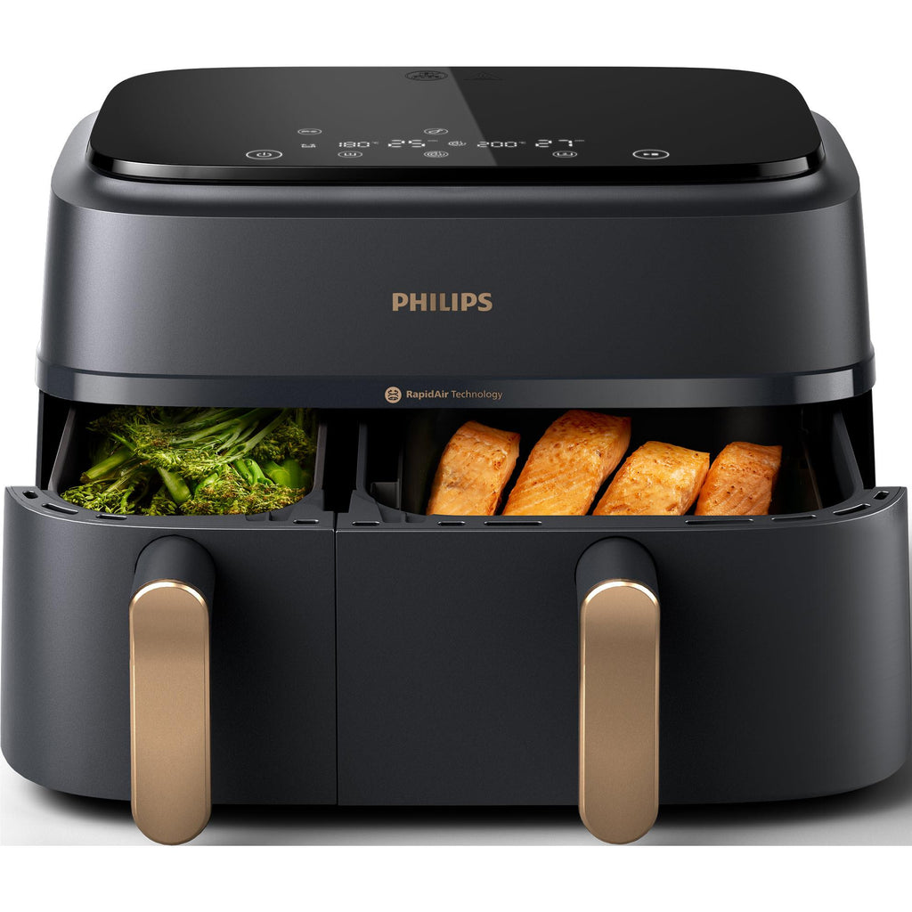 Philips 3000 Series Dual Basket 9L Air Fryer XXL (Grey) - JB Hi-Fi