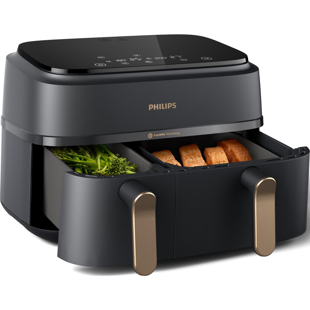 Philips 3000 Series Dual Basket 9L Air Fryer XXL (Grey) - JB Hi-Fi