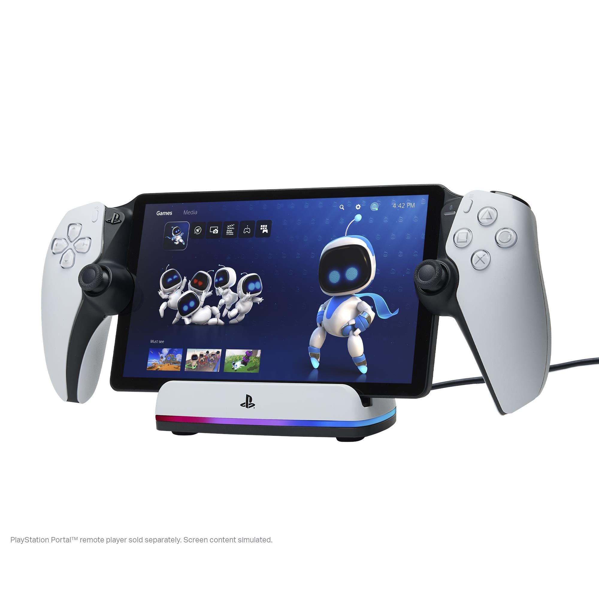 PowerA Charging Station for PlayStation Portal Remote Player with Lumectra