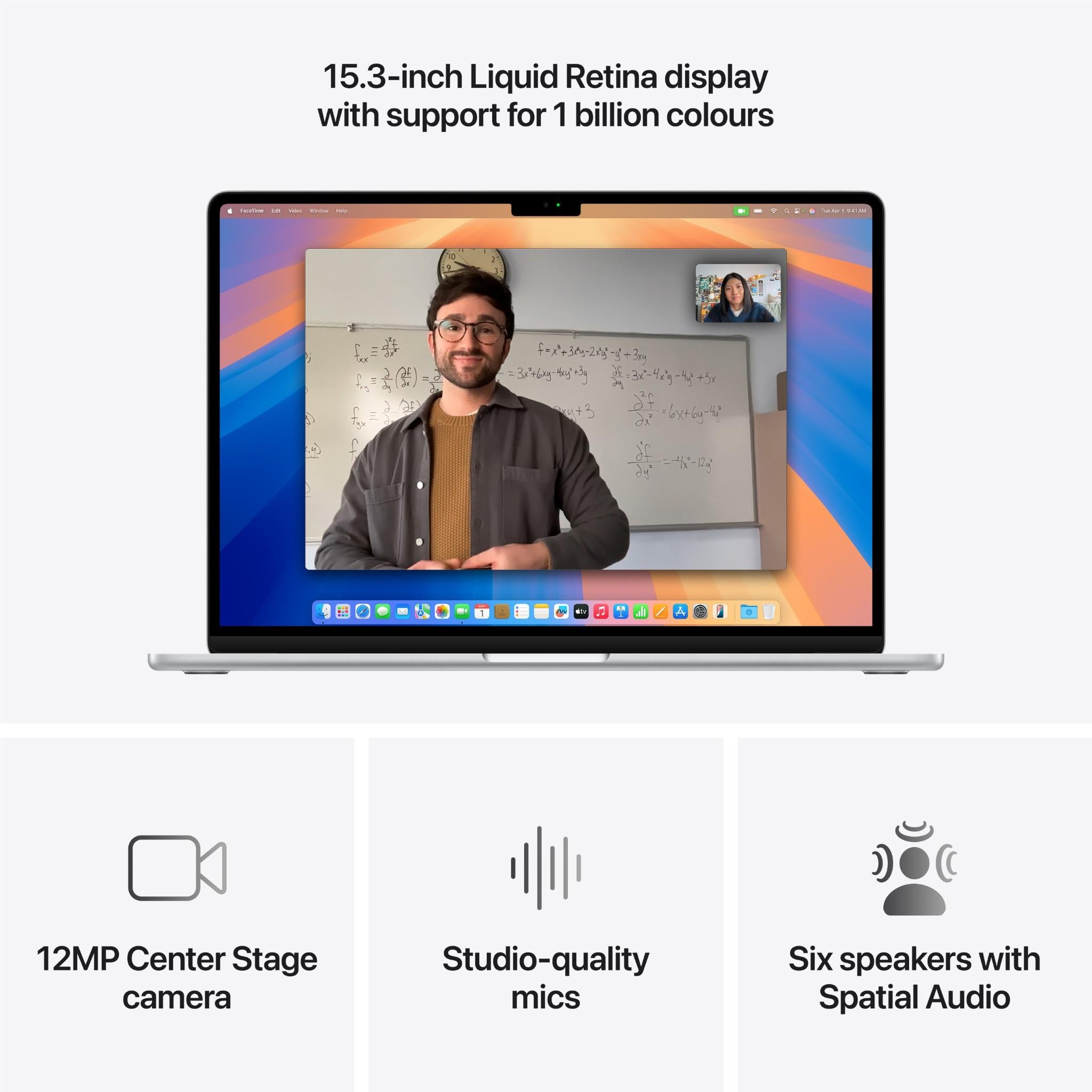 Apple MacBook Air 15-inch with M4 Chip, 512GB/16GB (Silver)