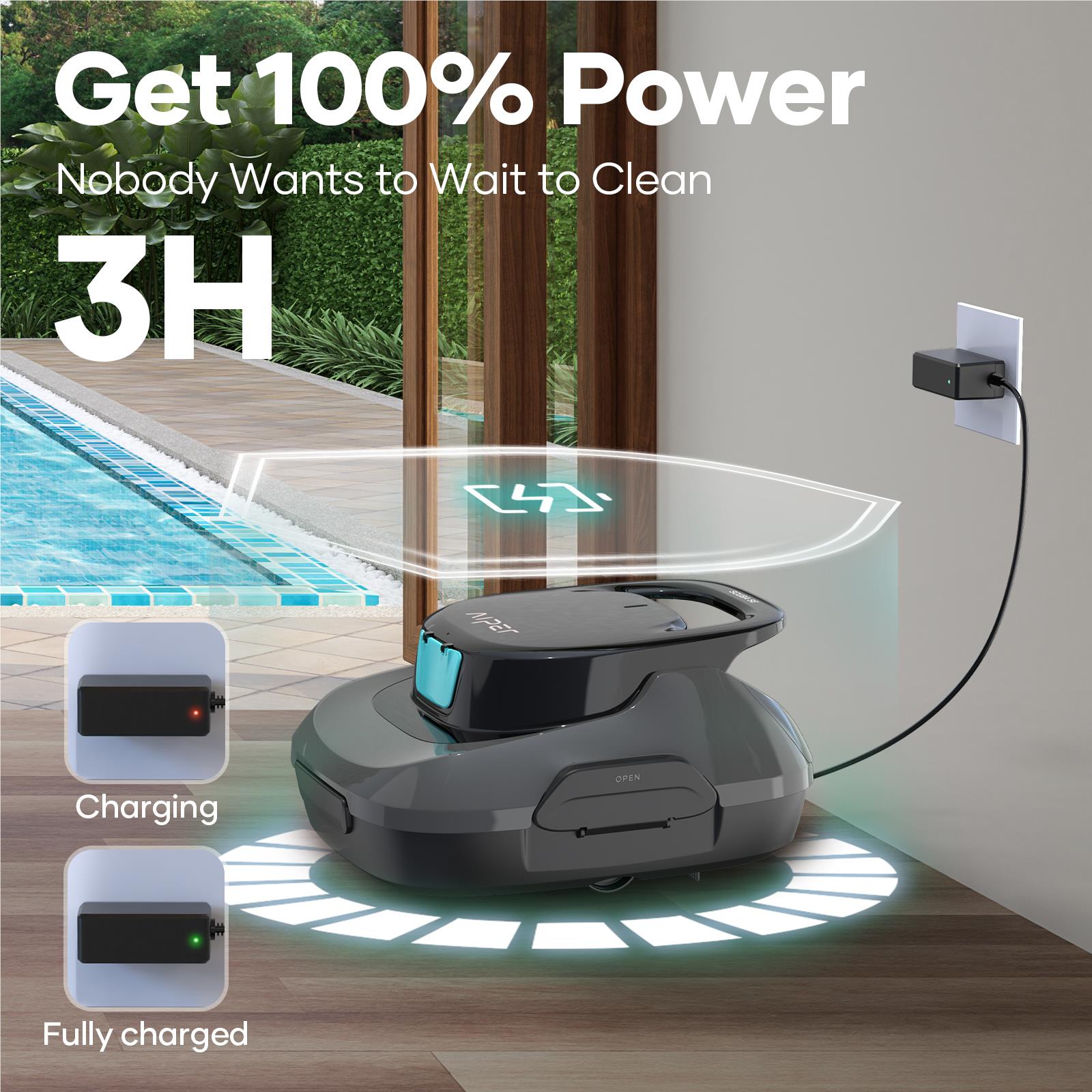 Aiper Scuba SE Robotic Pool Cleaner (Dark Grey)