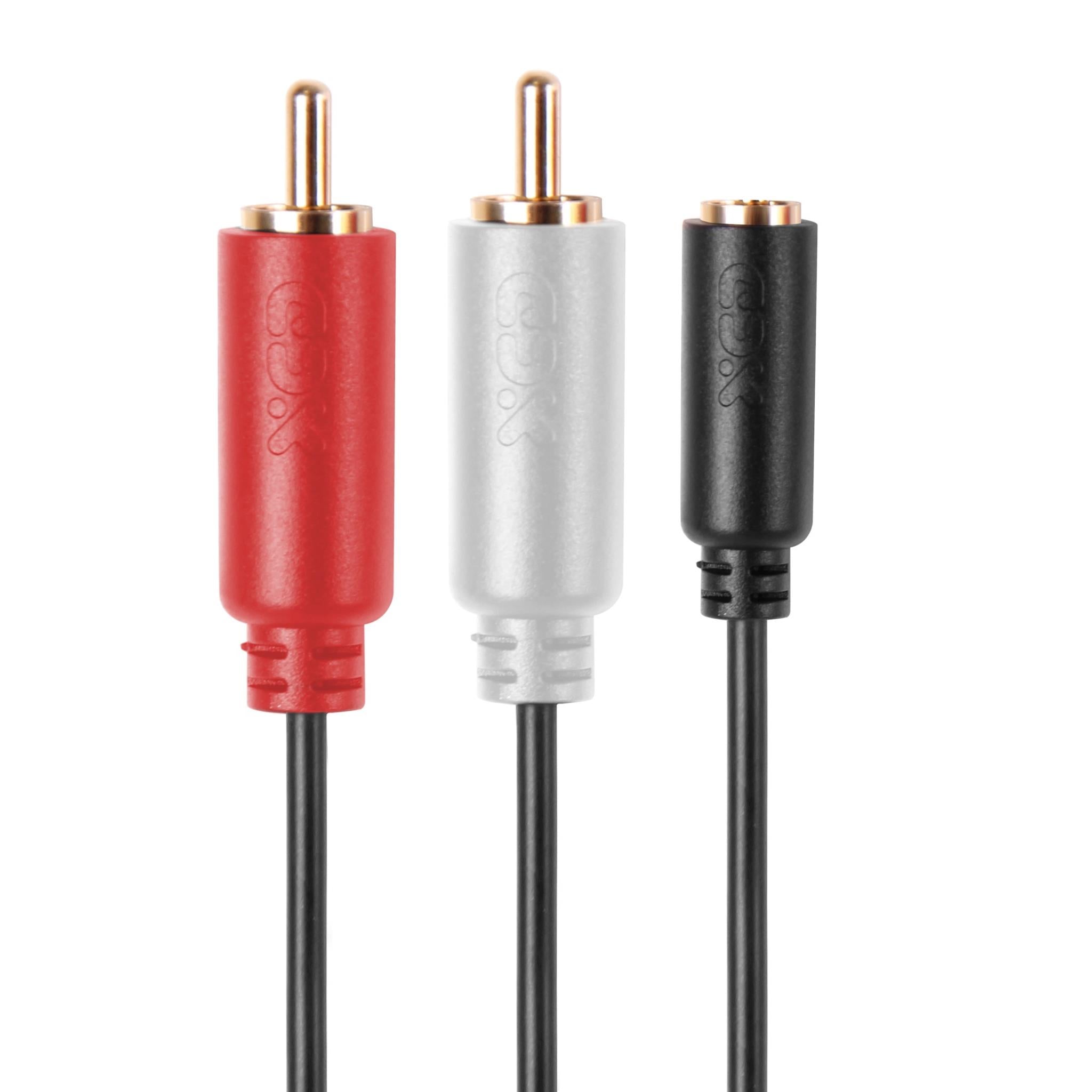 XCD Essentials 2m 3.5mm to 2 RCA Audio Cable - JB Hi-Fi