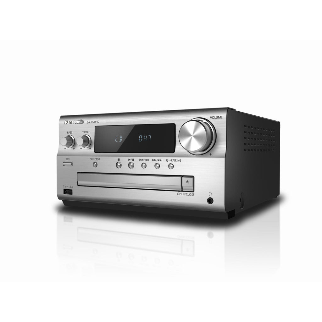 Panasonic SC-PMX92GN Premium Micro CD Hi-Fi System (Silver) - JB Hi-Fi