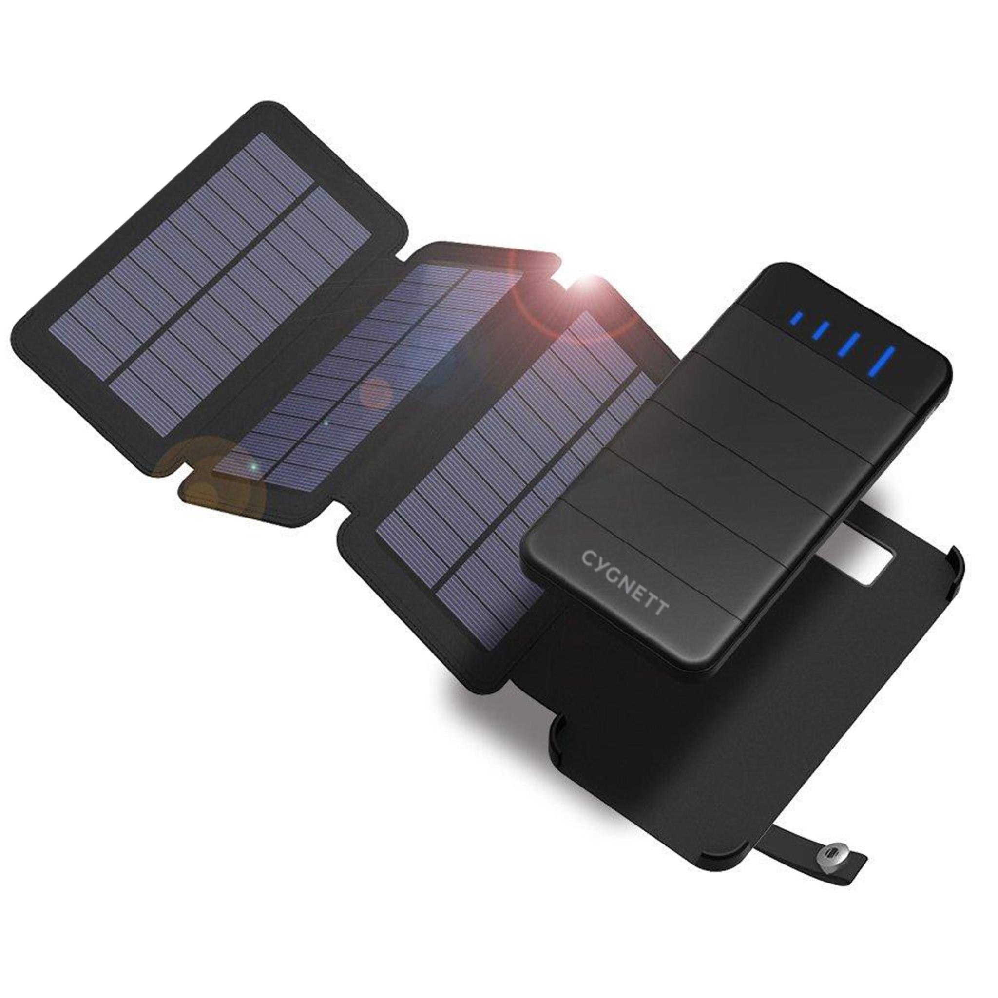 Solar Charger,38800mAh Portable Solar Power Bank,Waterproof External Backup  Battery Power Pack Charger with 2 USB/LED Flashlights Compatible with