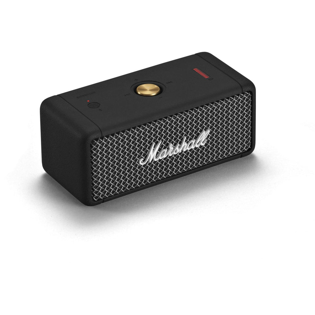 Marshall Emberton Portable Bluetooth Speaker (Black) - JB Hi-Fi