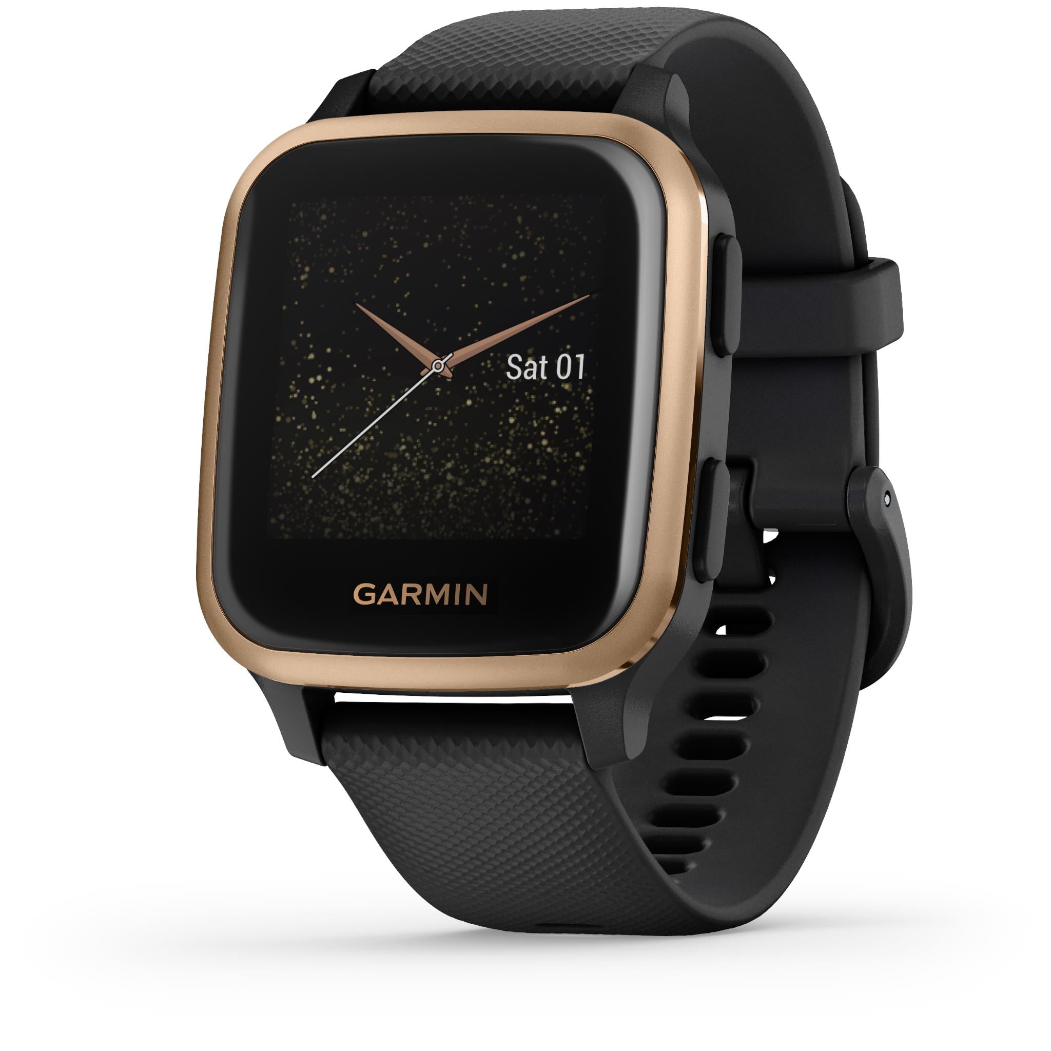 Garmin Venu SQ Music Edition (Black/Rose Gold) - JB Hi-Fi