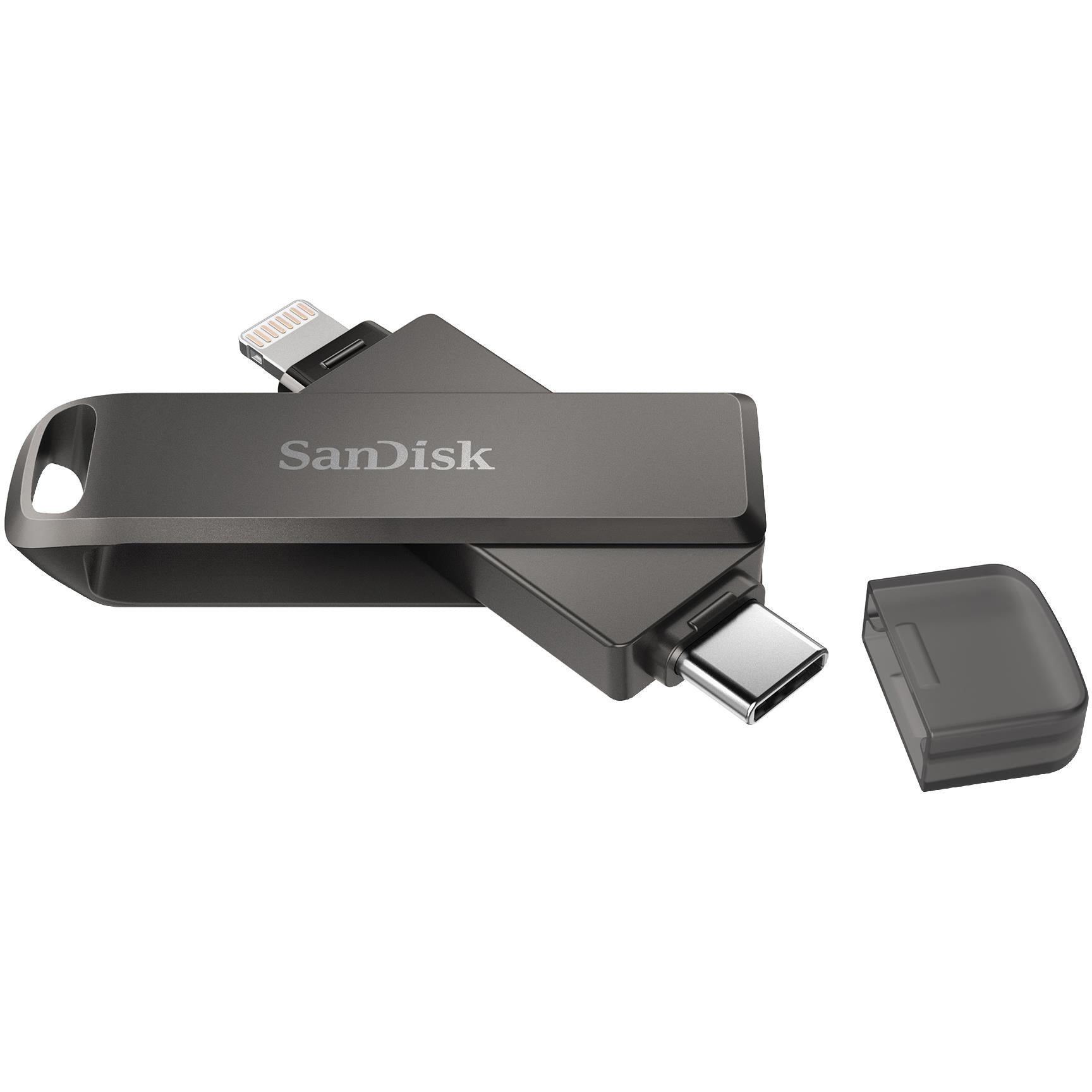 Car U Disk Type-C 64GB Mini Short Flash Drive Pendrive w/ USB to USB-C  adapter