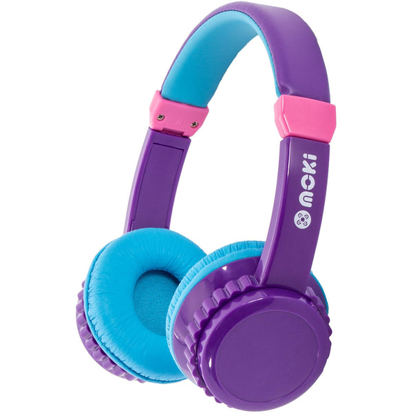 Moki Play Safe Bluetooth Volume Limited Kids Headphones Purple