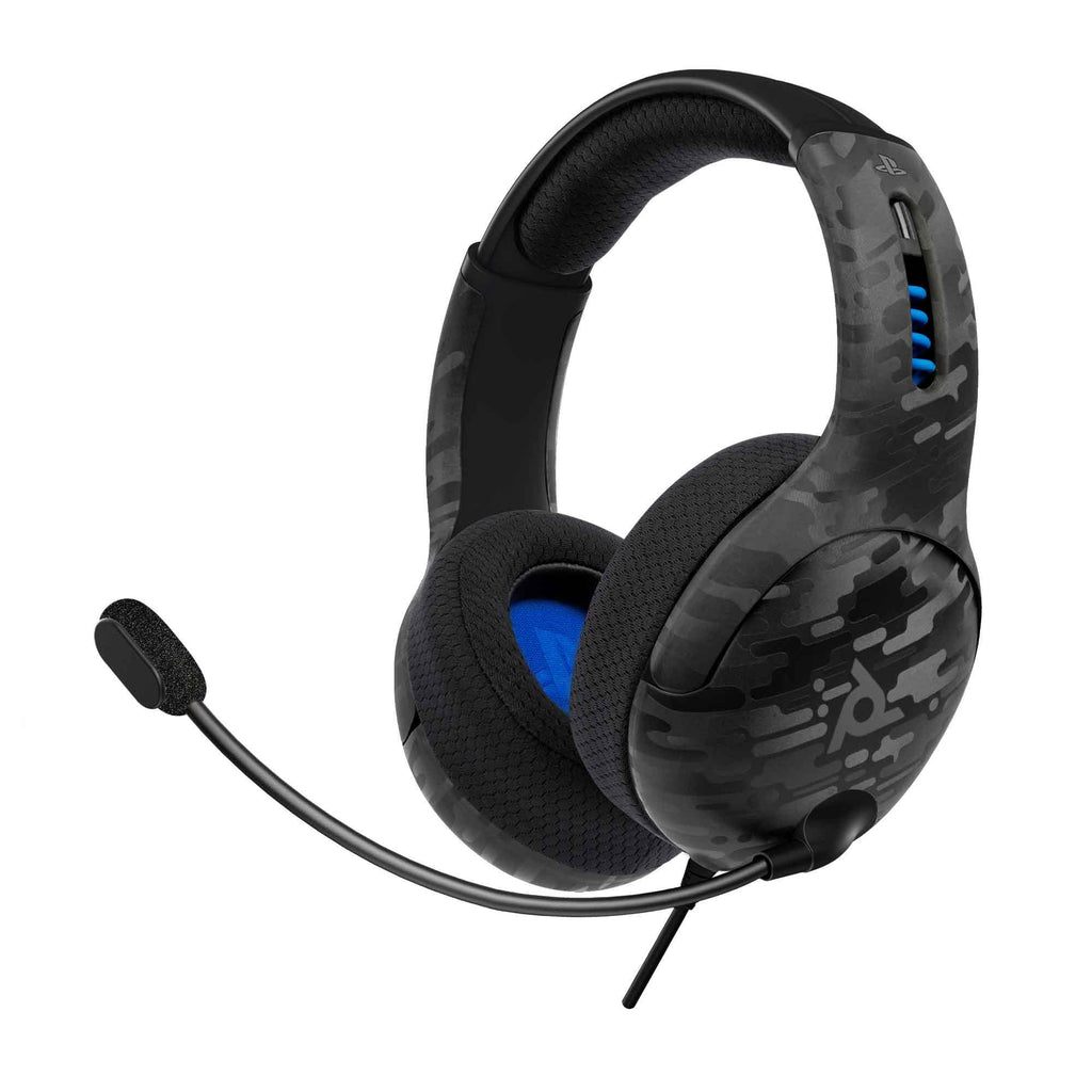 LVL 50 Wired Gaming Headset for Playstation (Black Camo) - JB Hi-Fi