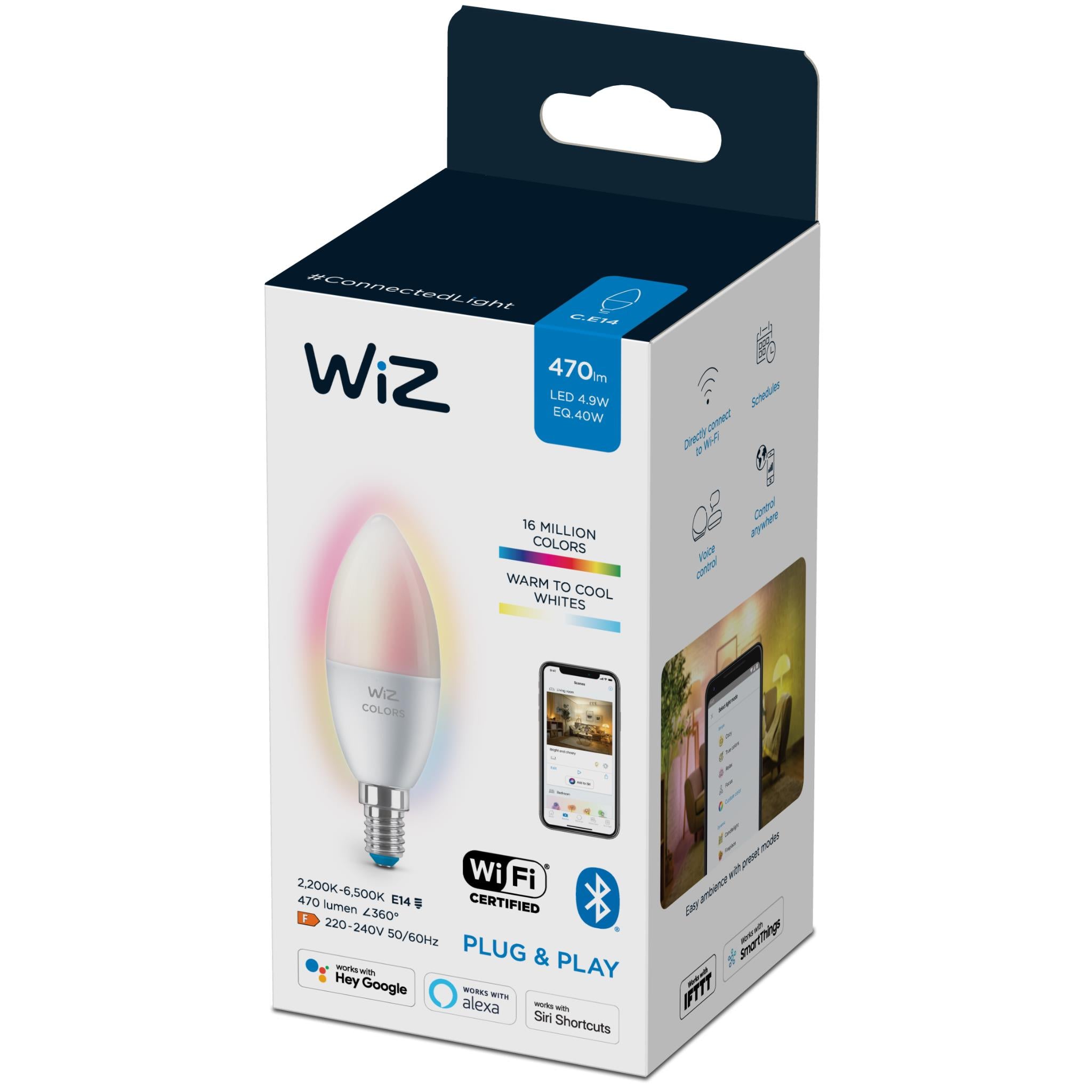 Smart WIFI Light Bulb - Multicolour LED - Blaupunkt