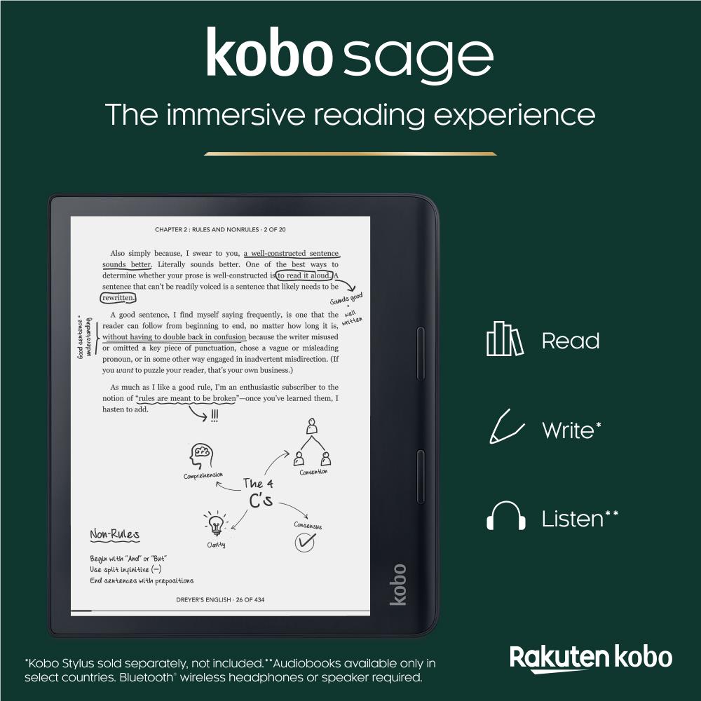 Kobo Sage eReader - JB Hi-Fi