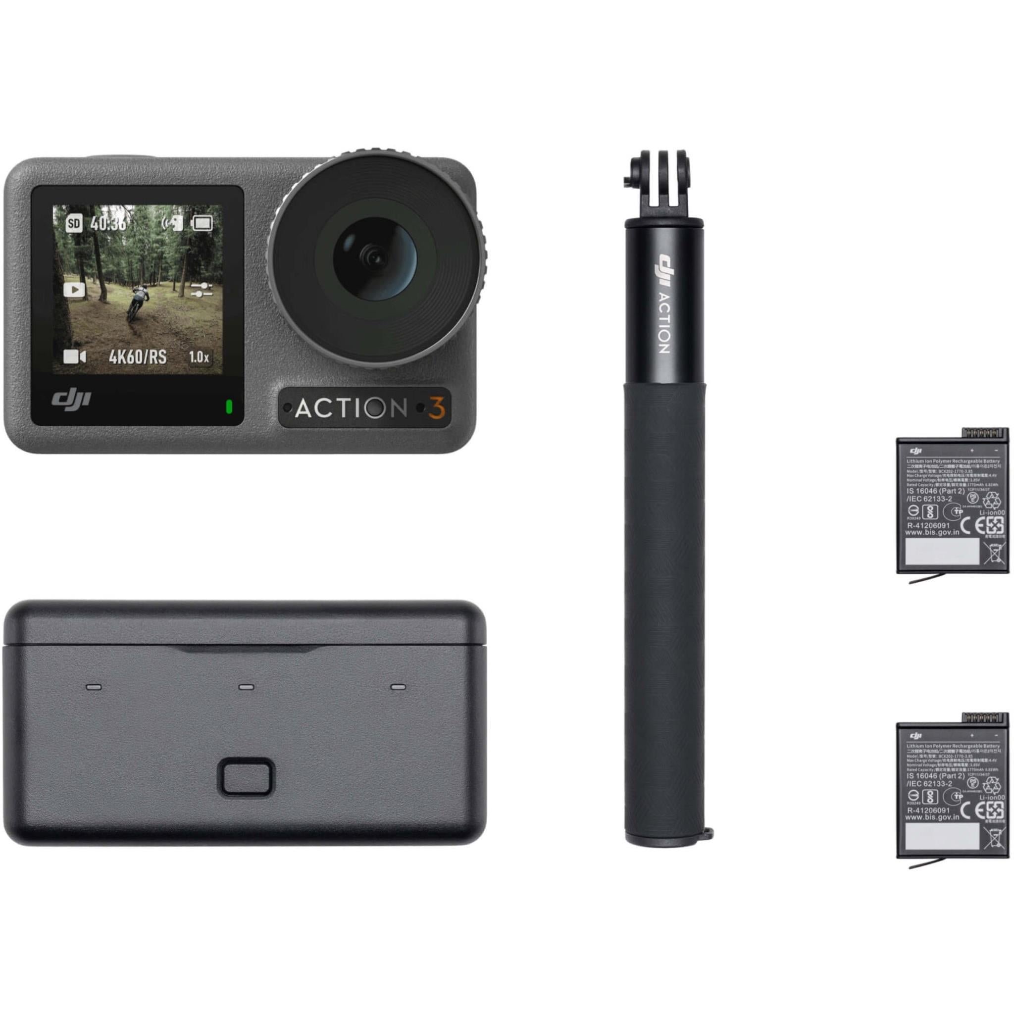 DJI Osmo Action 4 Adventure Combo with Free Sandisk Extreme MicroSD 64