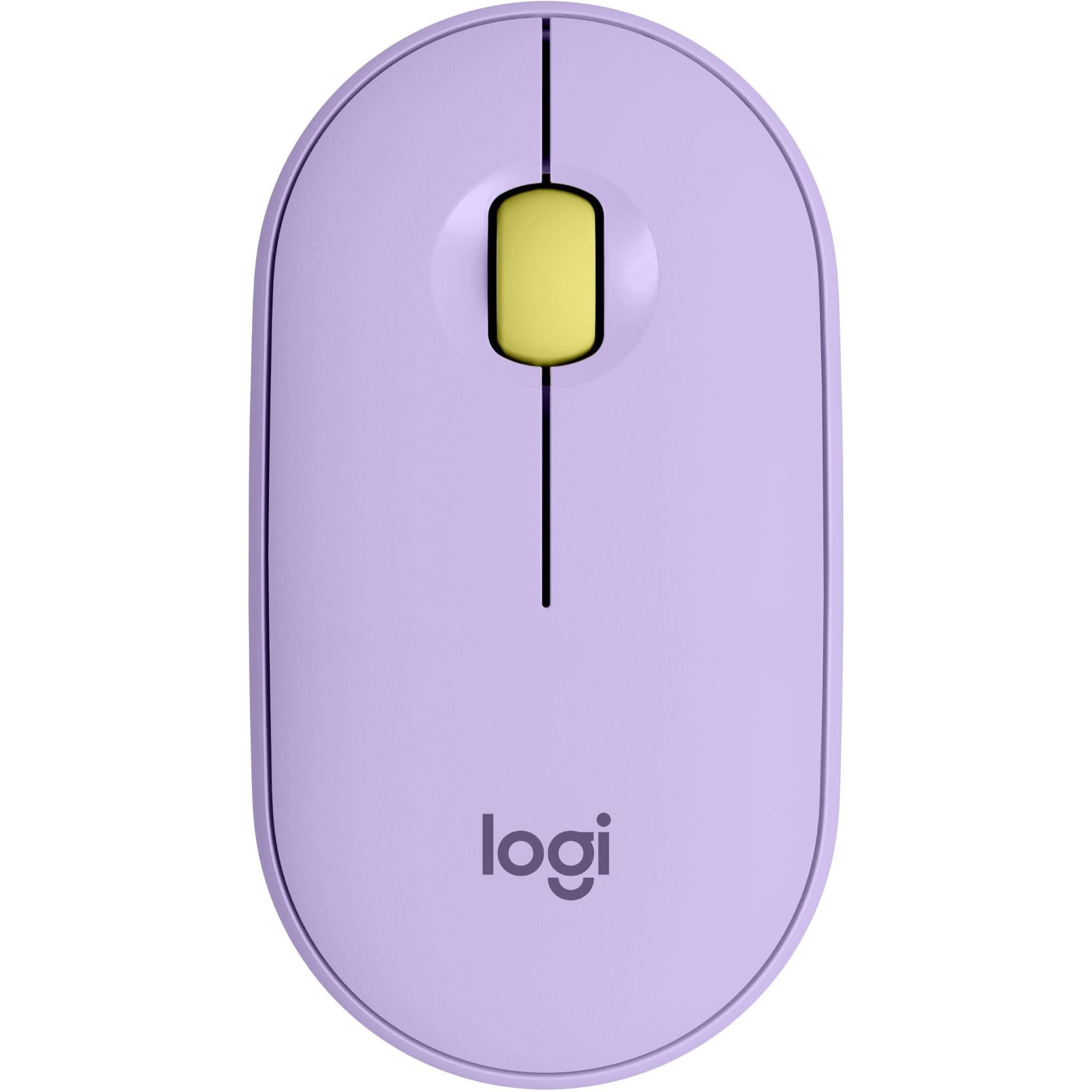 Logitech M350 Pebble Wireless Mouse (Lavender)
