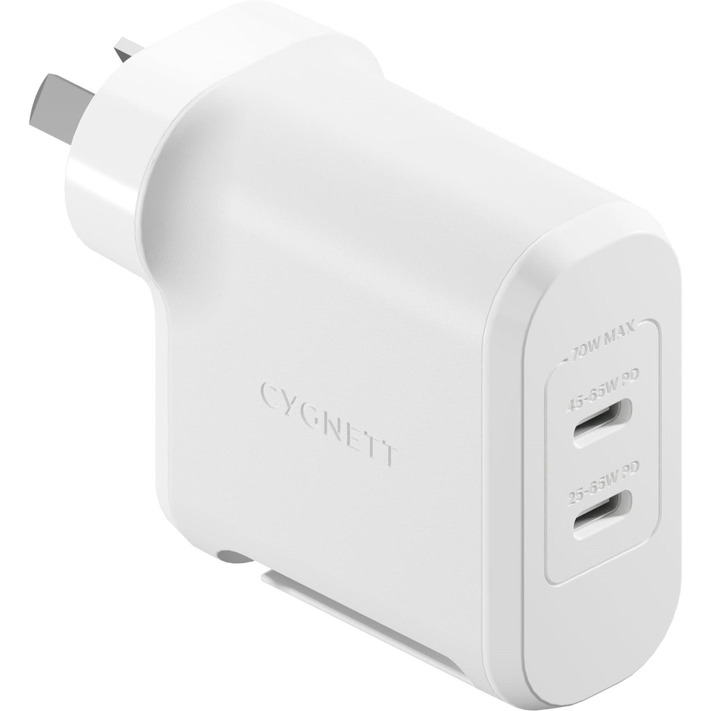 Cygnett PowerMaxx 70w GaN Wall Charger - JB Hi-Fi