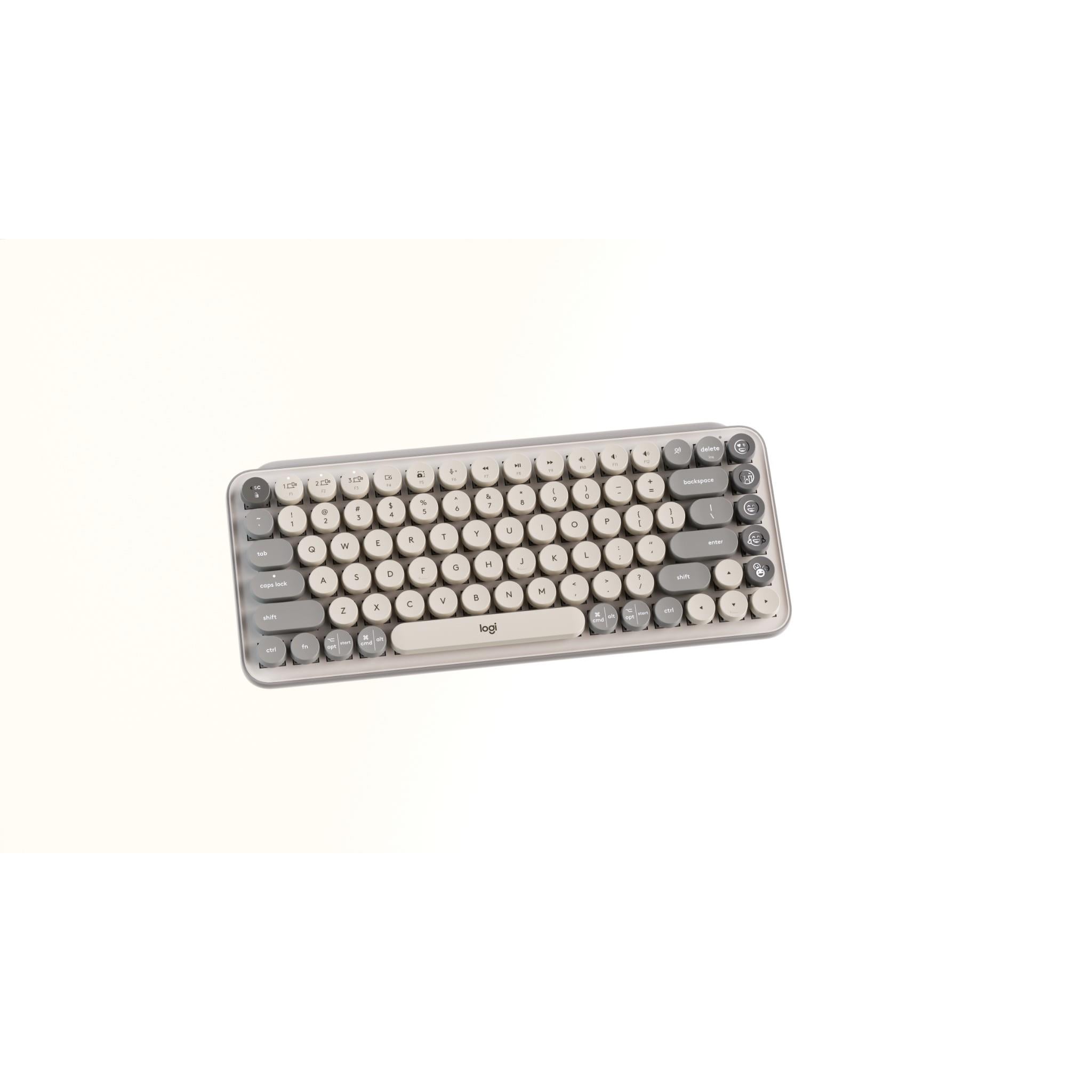 Logitech POP Keys Wireless Mechanical Keyboard with Emoji Keys (Mist Sand)