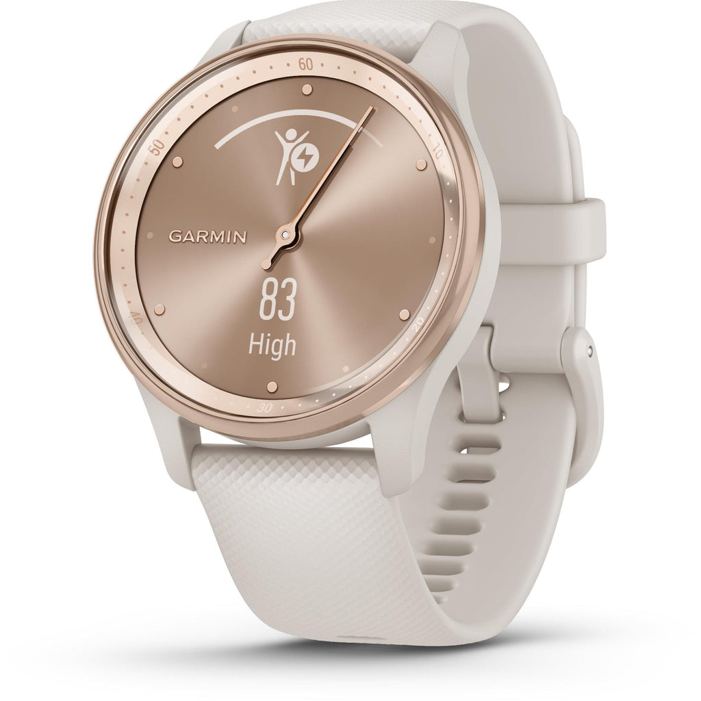 Garmin Vivomove Trend Smart Watch (Peach Gold) - JB Hi-Fi