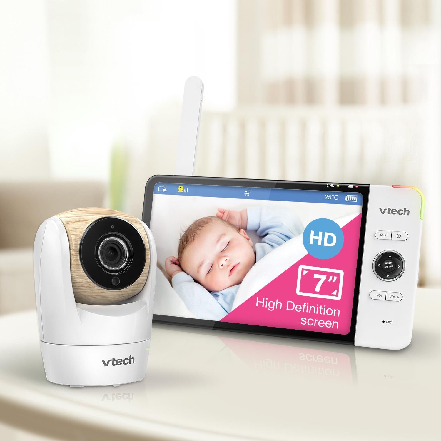 Vtech BM7750HD 7" HD Full Colour Pan & Tilt Baby Monitor