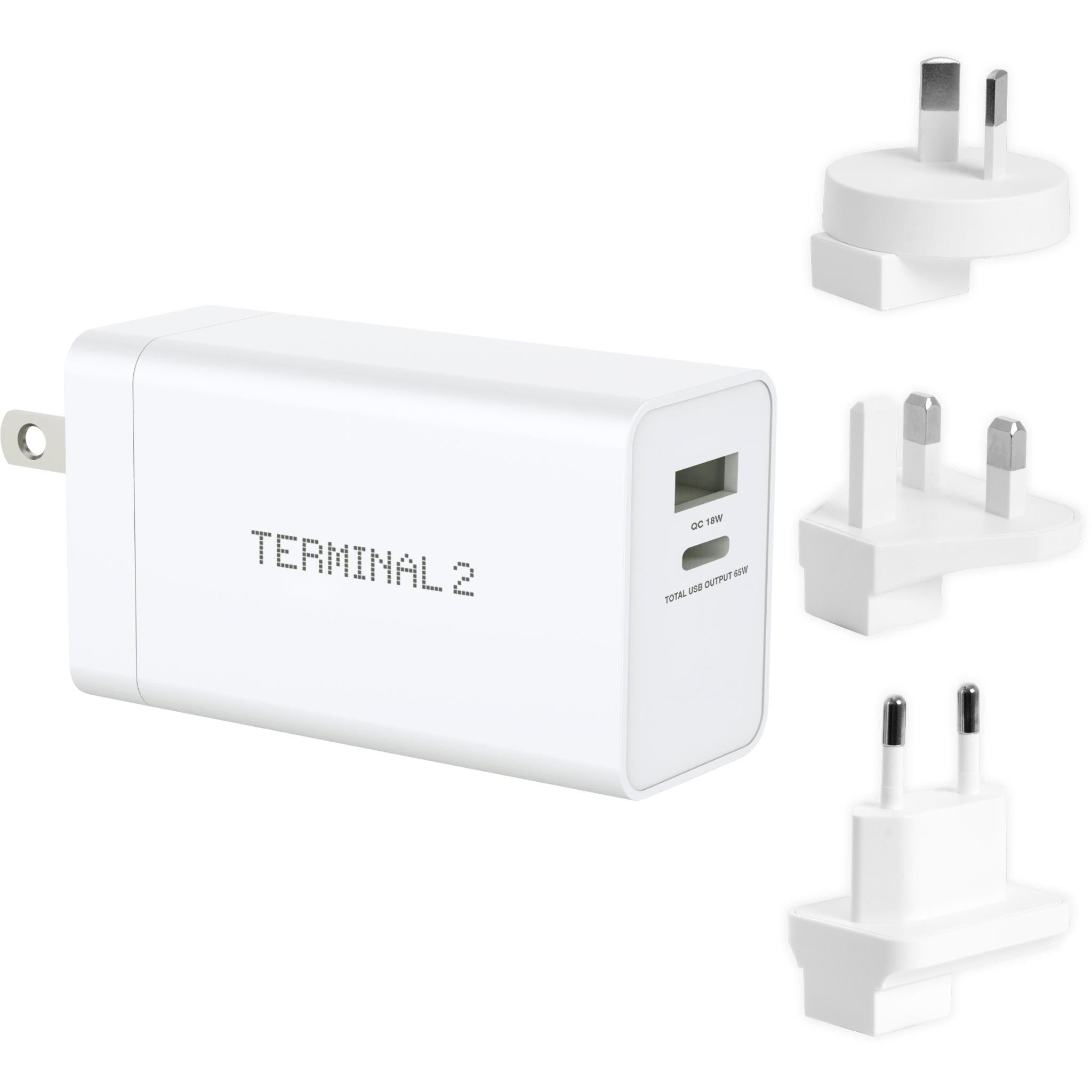 LENCENT Universal Travel Adapter, International Charger with 3 USB Ports  and Type-C PD Fast Charging Adaptor for iPhone, Samsung, Tablet, Gopro. for