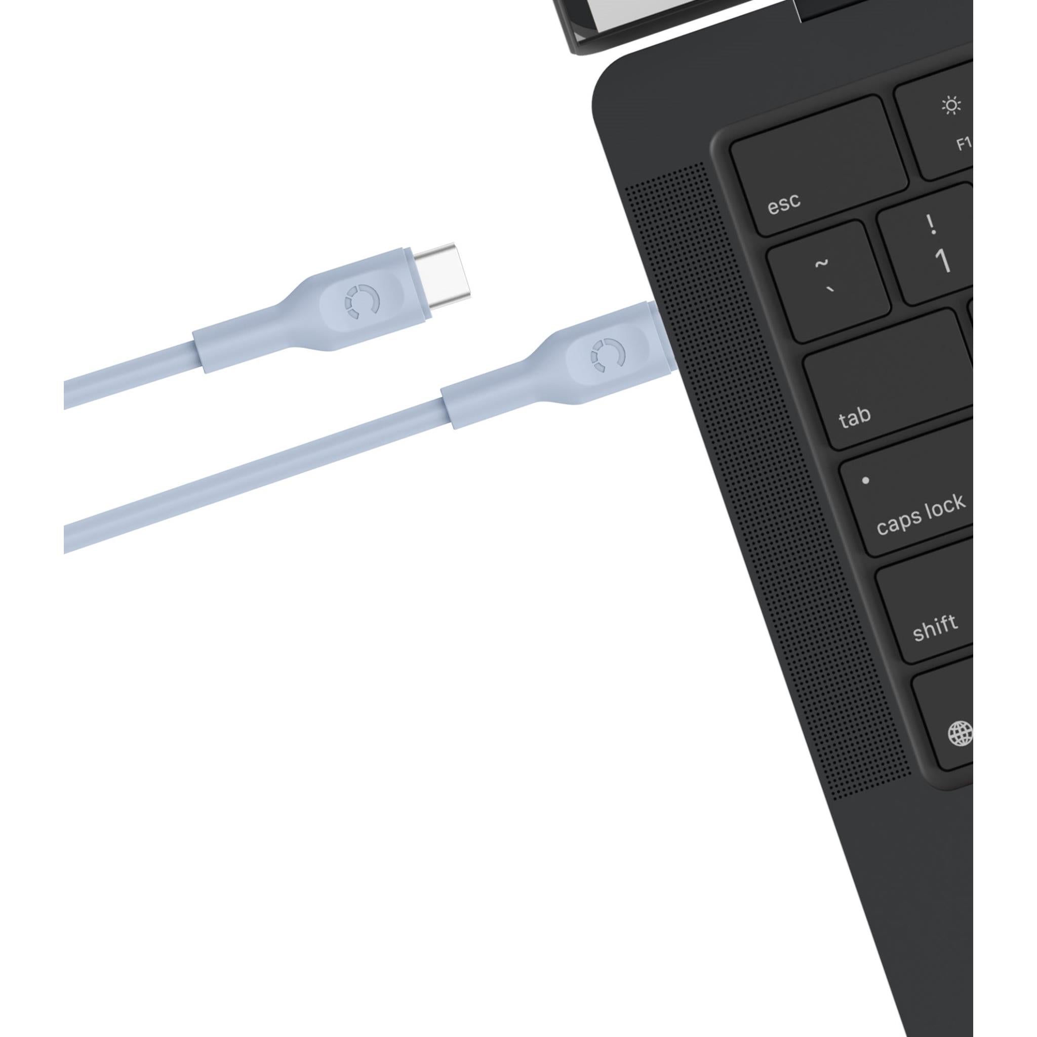 Cygnett Charge and Connect USB-C to USB-C Cable 1.2m (Light Blue)