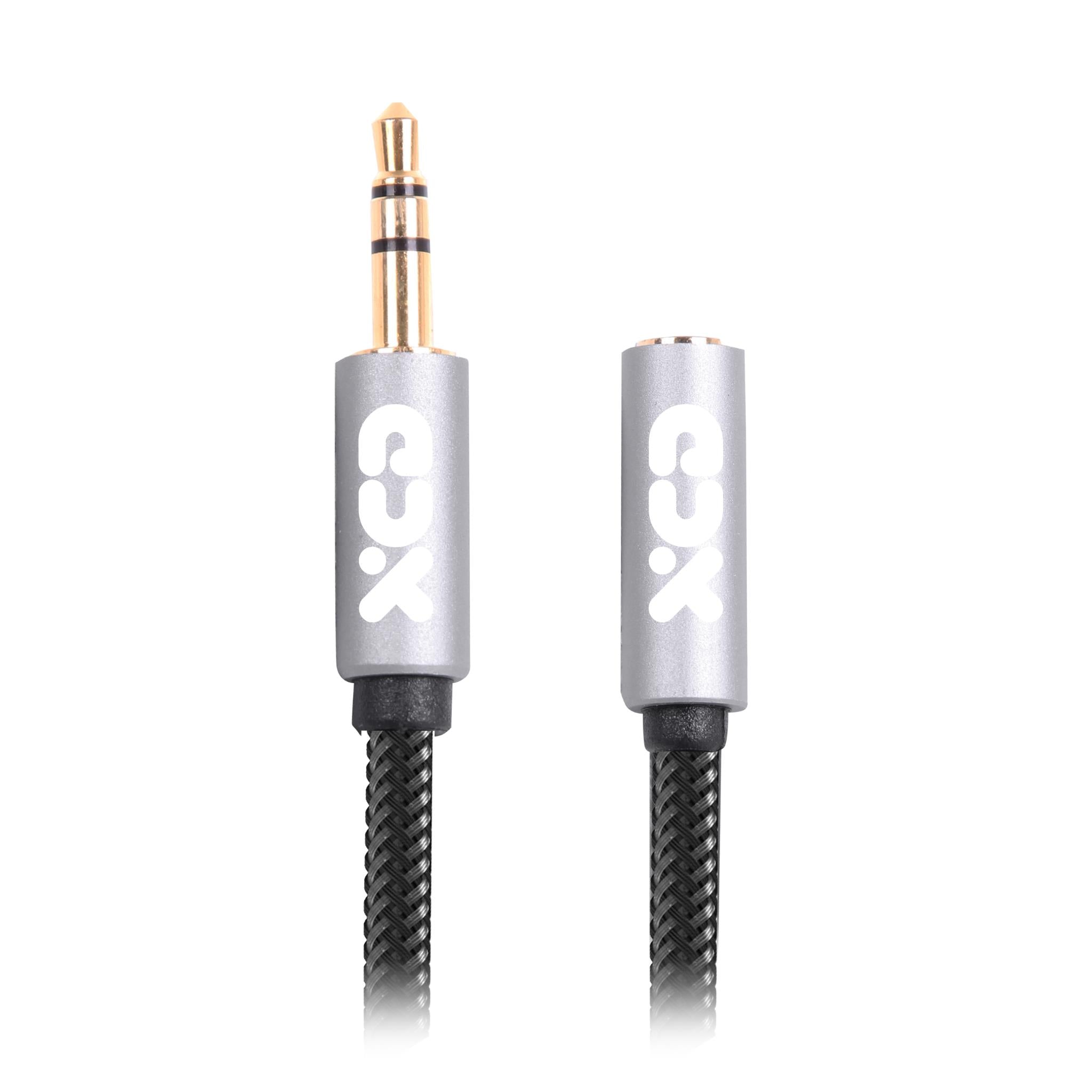 1m Slim 3.5mm Stereo Extension Audio Cable - M/F