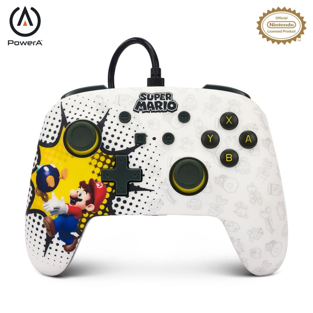 PowerA Enhanced Wired Controller for Nintendo Switch (Bob-omb Blast ...